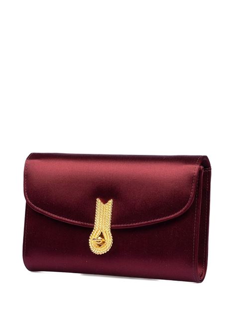 Burgundy satin queen mid clutch Queen mid clutch Amato Daniele - women AMATO DANIELE | 877864ARASO390